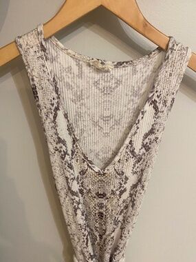 soft  snake print dress